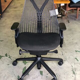 HermanMiller/ハーマンミラー　Sayl Chairs/セイルチェア　ブラックベース 黒 昇降機能 オフィスチェア OAチェア