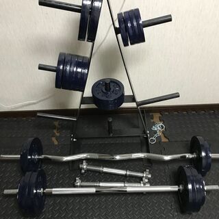 プレート７５ｋｇ　ダンベルシャフト　ｅｚバーシャフト　ストレート...