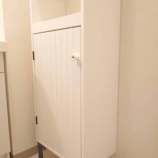 【美品】生産終了間近！★IKEAイケア★ISILVERAN 洗面収納キャビネット