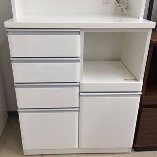 ニトリ　食器棚　幅80　クリスナ　80KB-WH ニトリ 食器棚 幅80 クリスナ 80KB-WH ニトリ 食器棚 幅80 クリスナ