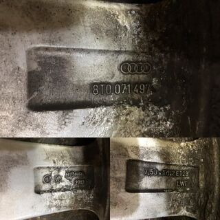 audi A5 純正ホイール RONAL製 17インチ 4本 7.5J5HPCD112+28 A4 S4