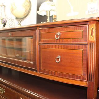 美品！IDC 大塚家具 ベネチア TVボード マホガニー材☆大幅値下げ