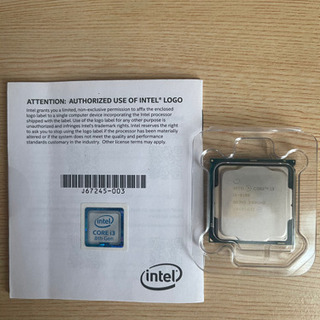 Intel core i3 8100 LGA1151 作動品