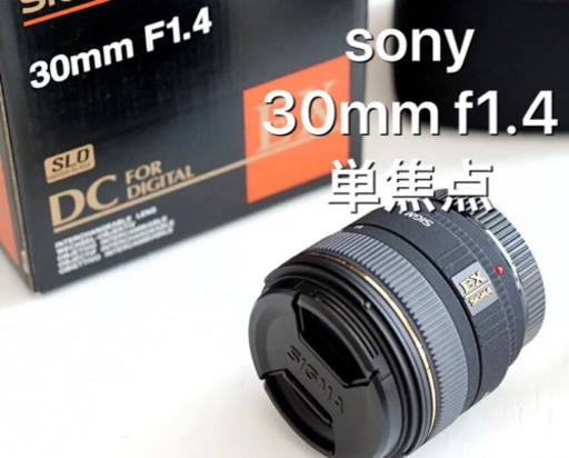 【超美品】【美品】SIGMA 30mm F1.4 【sony単焦点レンズ】
