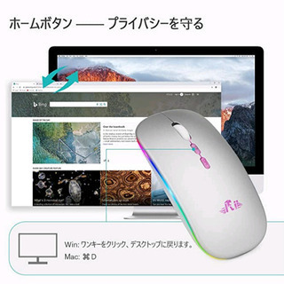 ワイヤレスマウス Bluetooth 静音 Mouse