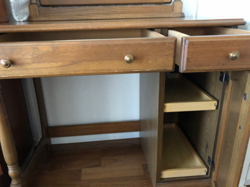 ドレッサー アンティーク風 アンティーク風 テーブル ドレッサー 鏡台