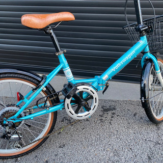 フォルクスワーゲン　折り畳み自転車　Volkswagen 6変速ギア