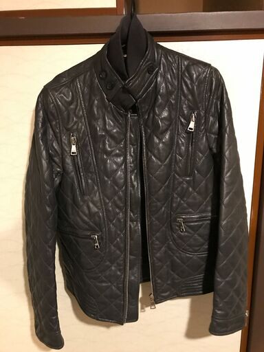 美品 ドルチェ\u0026ガッバーナ ジャケット ブラック レザー ライダース 国内正規品 DOLCE\u0026GABBANA