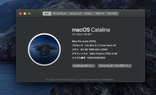Mac Pro (Late 2013) 6コア、GPU6gx2、メモリ64g | noonanwaste.com