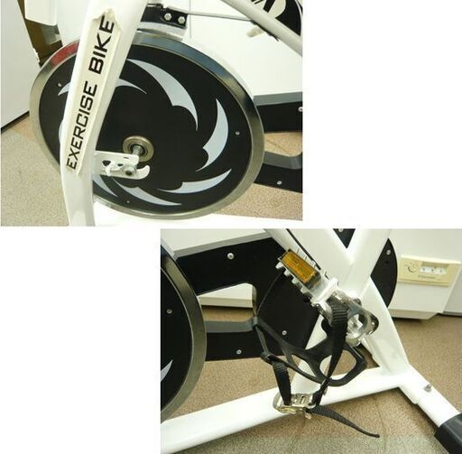 BTM スピンバイク EXERCISEBIKE 10㎏ ホイール キャスター付き 