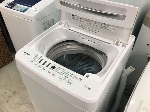 ハイセンス6.0K洗濯機　2020年製！！！分解クリーニング済み！！！