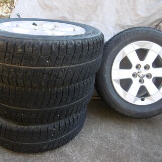 アルミホイル付 スタッドレスタイヤ4セット プリウス 185/65 R15