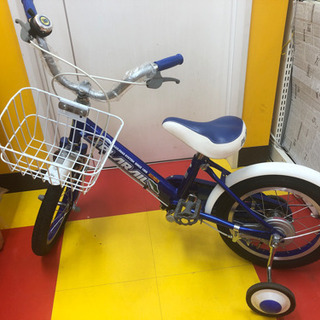 プラレール14インチ自転車男の子メーカー不明補助輪付き (きっず