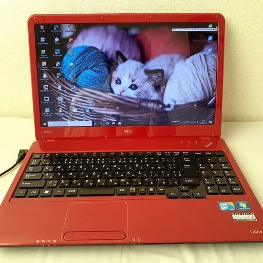 【取引中です】☆core i5＋SSDで快適☆　NEC　LaVie　Wi-Fi  マルチ　レッド　15インチ　Windows10　①