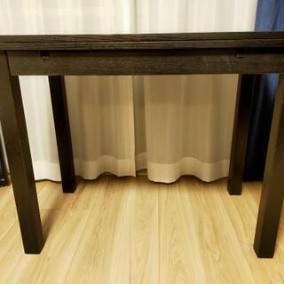 IKEA/イケア BJURSTA/ビュースタ 伸長式テーブル ブラック