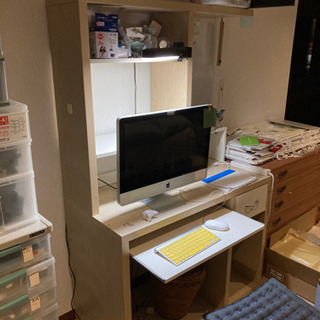 【無料】【中古】イケア・IKEA パソコンデスク、勉強机（組み立...