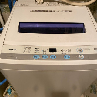 交渉中　サンヨー洗濯機　6kg