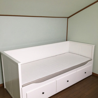 【ネット決済・配送可】IKEA ベッド