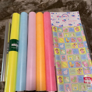 お花屋さんラッピング用品(ボウリボン・Flower wrap・包装紙)