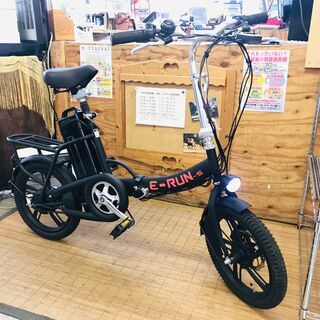 (1/22販売 森)　E-RUNs2 モペットタイプ 16インチ折りたたみ自転車