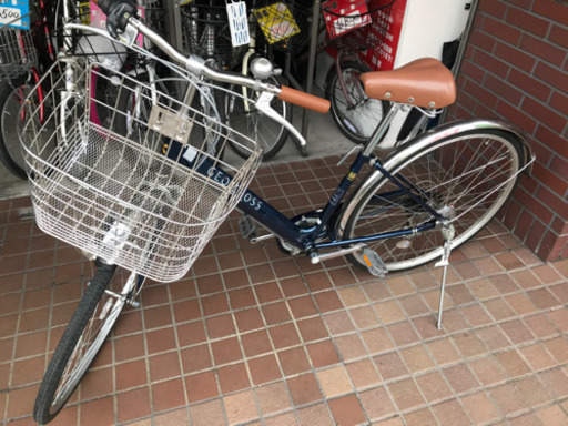 27インチ外装6段変速さびにくいステンレスかご付きブルー Ryou Cycle 五条のその他の中古あげます 譲ります ジモティーで不用品の処分