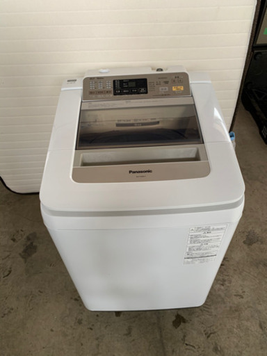 s0111-16 値下げ！Panasonic 全自動電気洗濯機　NA-FA80H1 8kg 2015年製