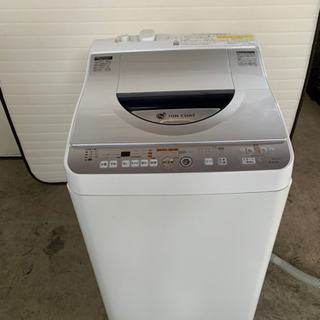 s0111-17 SHARP 電気洗濯乾燥機　ES-TG55K-...