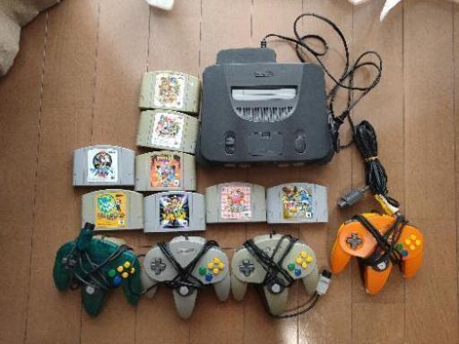 【値下げ】ニンテンドー64 コントローラー×4 ソフト8本セット