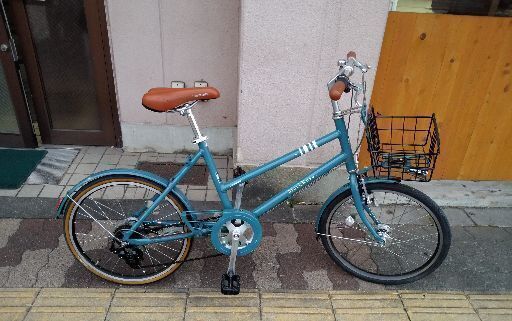 BRIDGESTONE Mark Rosa mini[スタッガード]20吋 ミニベロ アルミ/7speed/点灯虫/グリーンアッシュ