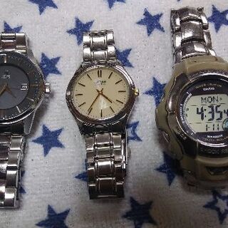 【ネット決済】ブランド腕時計3本「可動品