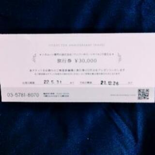 宿泊券/旅行券 アニバーサリートラベル(ハネムーン専門)
