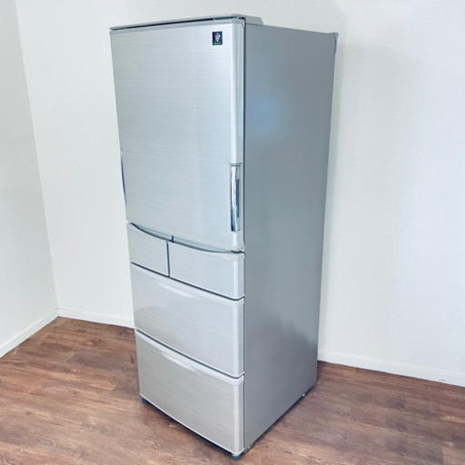 【美品】SHARP プラズマクラスター　5D両開き冷凍冷蔵庫　シャープ