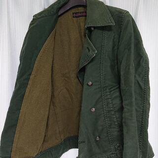 （送料込み）メンズ  フリーサイズ 緑 MORGAN ライダースジャケット - 服/ファッション