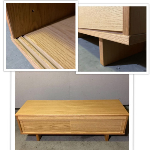 無印良品 オーク材 AVラック 薄型 テレビ台 テレビボード | jecama.com