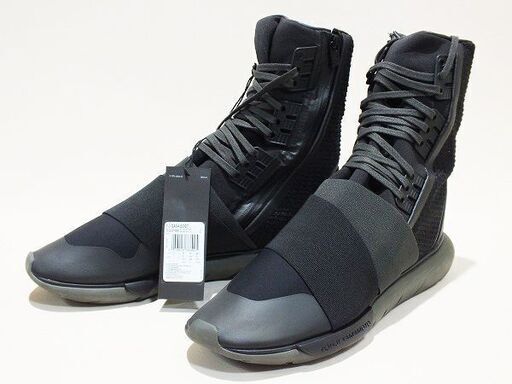 【苫小牧バナナ】⑩未使用品 adidas Y-3 QASA BOOT 28.5cm CG3188 yohji yamamoto ヨウジヤマモト メンズスニーカー ブーツ 箱付き♪