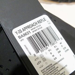 苫小牧バナナ】⑦未使用品 adidas Y-3 APPROACH REFLECT 28.5cm BA9621 