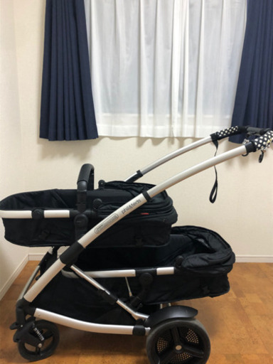 ［値下げ検討］フィル＆テッズ 2人用ベビーカー　フルフラット（新生児〜）