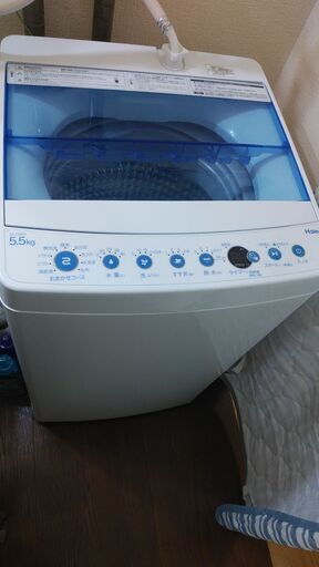 取引中　2020年製　ハイアール全自動洗濯機JW-C55FK　5.5㎏　4ヶ月程使用　美品　直接引取り希望