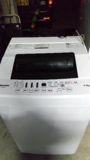 【中古美品】2017年 Hisense 4.5kg洗濯機