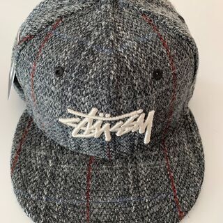 帽子 Stussy Stock Harris Tweed New Era Cap Charcoal Stussy Stock Harris Tweed New Era Cap CHARCOAL