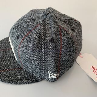 Stussy Stock Harris Tweed New Era Cap CHARCOAL