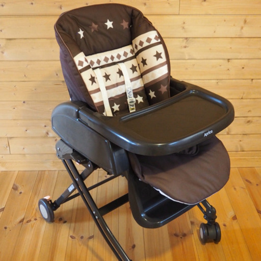 【値下げ！】【ほぼ新品】Aprica - ハイローベッド\u0026チェア　スイング機能付き
