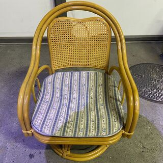 籐椅子　小型　中古品
