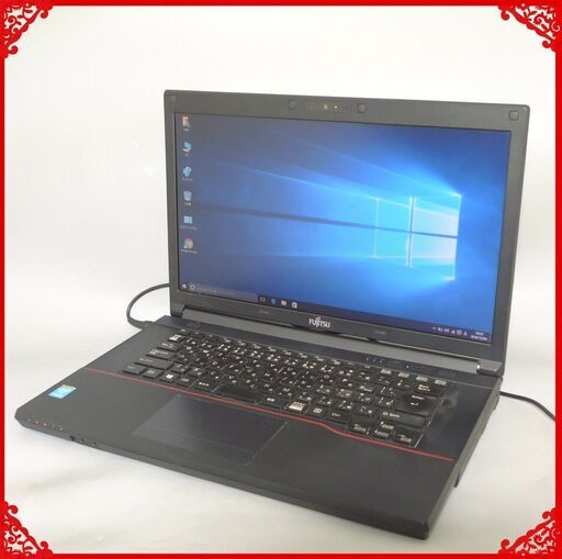 送料無料 ノートパソコン 中古良品 15.6型 富士通 A574/H 第4世代Core i5 4GB SSD DVD-ROM 無線 Win10 LibreOffice