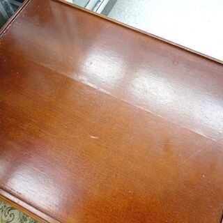 ►アンティーク調 テレフォンチェア デスク/引出付き椅子 一人掛け 猫脚 チェア ベンチ 電話台 ☆ PayPay(ペイペイ)決済可能 ☆ 札幌市 北区 屯田