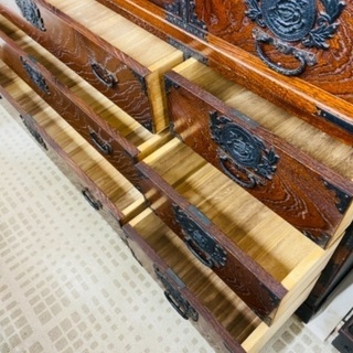 【✨オススメ商品✨】🦍レトロ 箪笥 3連タンス アンティーク ヴィンテージ 高さ178cm 横150 奥44cm🦍