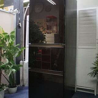 R2544) TOSHIBA 中古 東芝 GR-H38SXV-ZT 冷蔵庫 クリアブラウン [3ドア