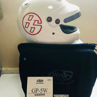 中古・引き取り可能な方限定】Arai アライ GP-5WP四輪用 フルフェイスヘルメット LLサイズ 61-62 ホワイト ラリー カート レース サーキット 競技用 自動車 その他付属　 SparcoレーシングスーツXL・ブーツsize 11・グローブsize 11