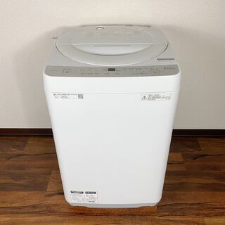 1*17 SHARP シャープ 全自動洗濯機 ステンレス穴なし槽 6kg ES-GE6B-