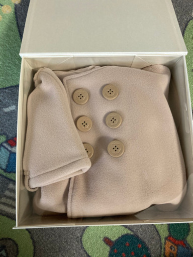 【新品未開封、箱入り】ミキハウス　ポンチョ　ベージュ